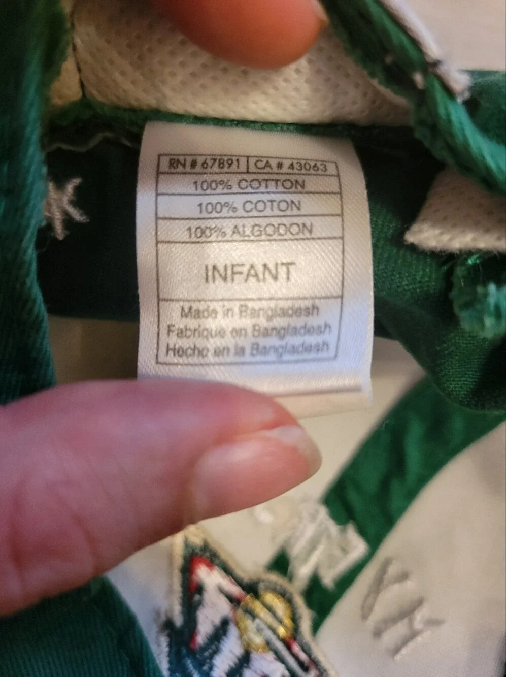 Kids Green 'My First Cap' Embroidered Baseball Hat